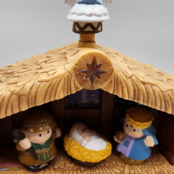 Nativity Set Of  Fisher Price Little People Christmas 2005 Playset Musical Light - Picture 4 of 16